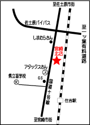 宮崎北店地図